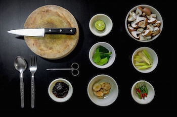 Cocinar con ingredientes picados