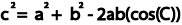 Gráfico de la ley de los cosenos