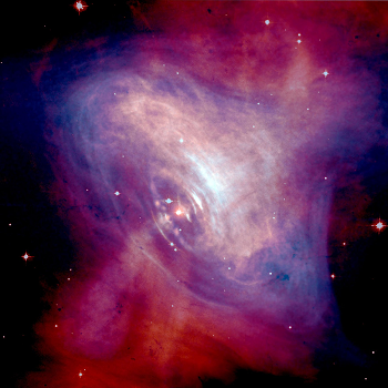 Pulsar en la Nebulosa del Cangrejo