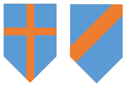 Escudos de Cruz y Rayas