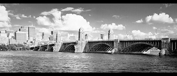 Vista panorámica del puente Longfellow