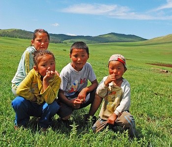 Niños mongoles