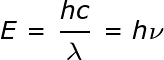 E = h * nu