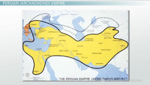 Mapa del Imperio Persa de Darío