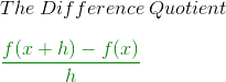 diffquotfrac1