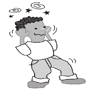 Clipart de una persona mareada