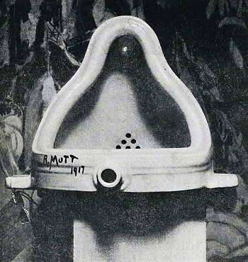 Fuente Dadist Piece de los artistas Marcel Duchamp