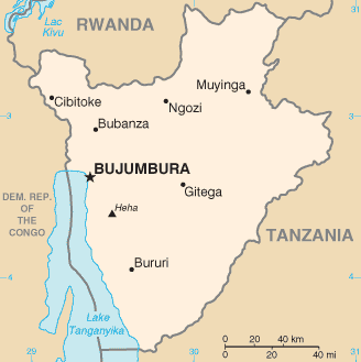 mapa de burundi