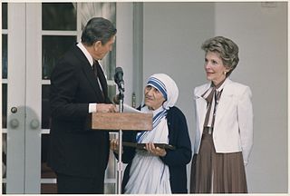 Reagans y la Madre Teresa