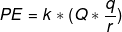Ecuación de energía potencial