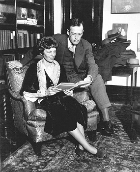 Earhart y su esposo George Putnam