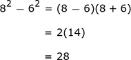 8 ^ 2-6 ^ 2