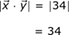 | xy | = | 34 | = 34