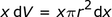 substitute_for_dV