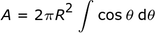 A = 2piR ^ 2_int_cos_theta_d_theta
