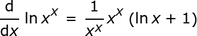 1 / x ^ x_x ^ x (1 + ln_x)