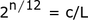 n vs L