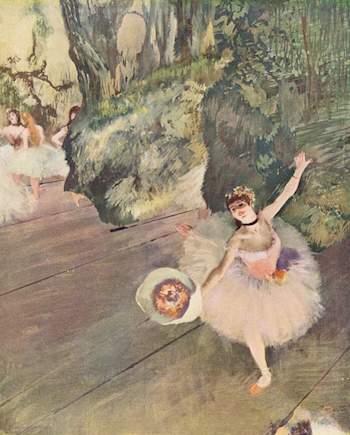 Degas. Bailarina con Ramo de Flores.