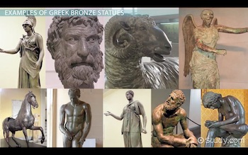 ejemplos de estatuas que utilizan la técnica de la cera perdida