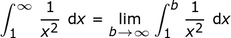 b yendo al infinito reemplazado por el límite
