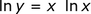 ln (y) = x_ln (x)