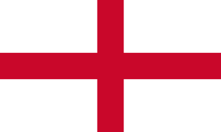 La bandera de Inglaterra: una cruz roja sobre un campo blanco