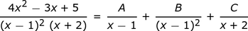 la estructura de un PFD con un factor lineal elevado a una segunda potencia