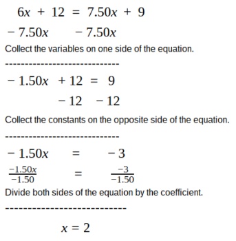 Resolver ecuaciones equivalentes