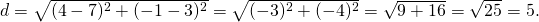 Ejemplo de distancia euclidiana