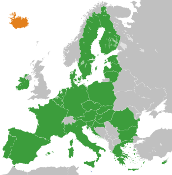 mapa de la unión europea