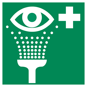 Signo de lavado de ojos