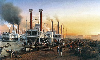 Pintura de barcos de vapor
