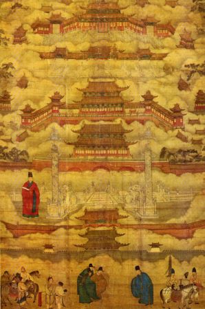 Una pintura de la Ciudad Prohibida durante la dinastía Ming.