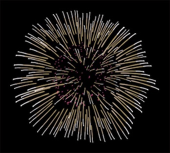 Fuegos artificiales.