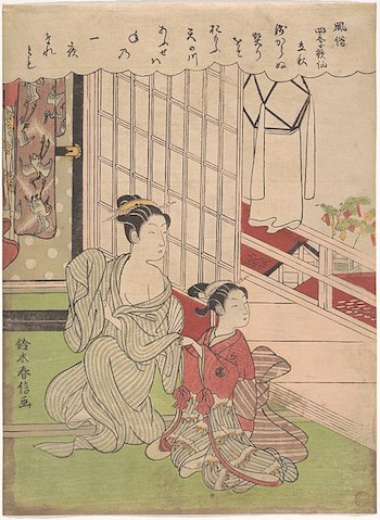 impresión de Suzuki Harunobo