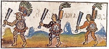 Guerreros aztecas en el códice florentino