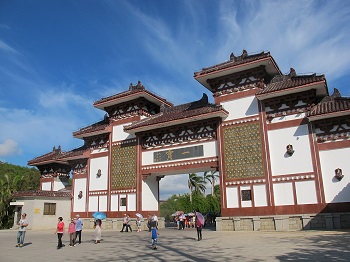 Puerta de entrada al templo de Nanshan