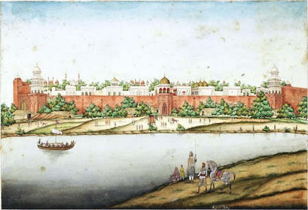 Pintura del Fuerte Rojo de Delhi