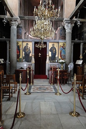 Imagen del Templon en una iglesia griega