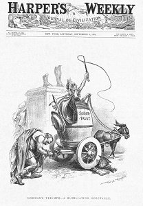 Caricatura de tarifa de Wilson-Gorman