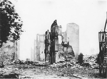 Guernica después del bombardeo
