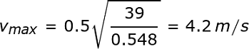 Calcular la velocidad máxima