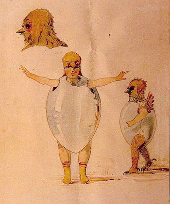 Dibujo de Hartmann de pollo