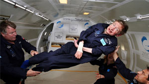 Stephen Hawking en el espacio