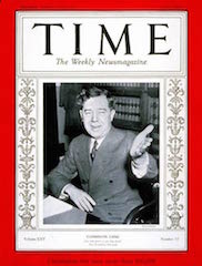 Cubierta de la revista Huey Long TIME