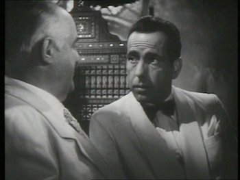 El actor Humphrey Bogart en Casablanca