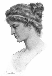 representación artística de Hypatia