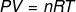 Ecuación de gas ideal