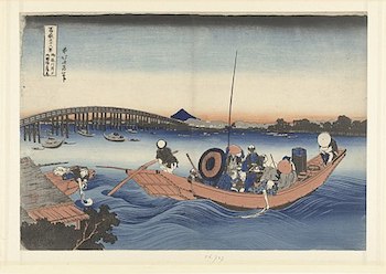 grabado en madera de Katsushika Hokusai