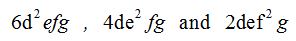 Monomios GCF